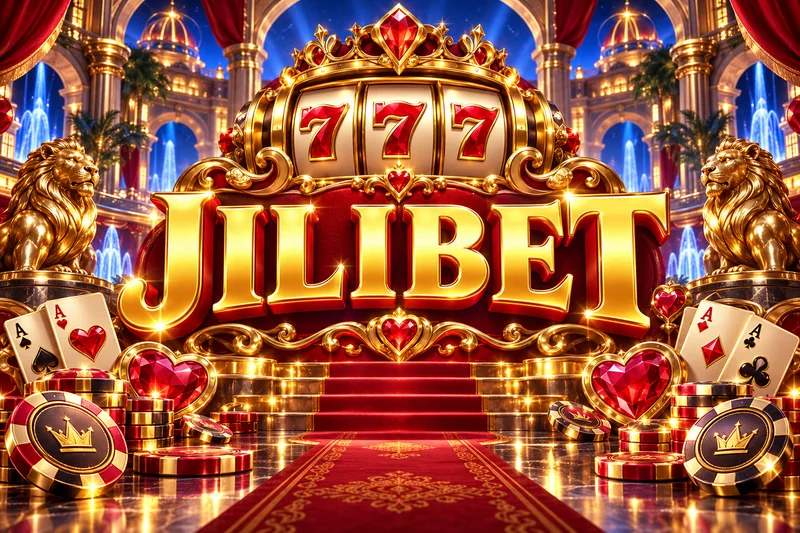 jilibet brand artwork in a gold and jewel casino scene — original concept illustration
