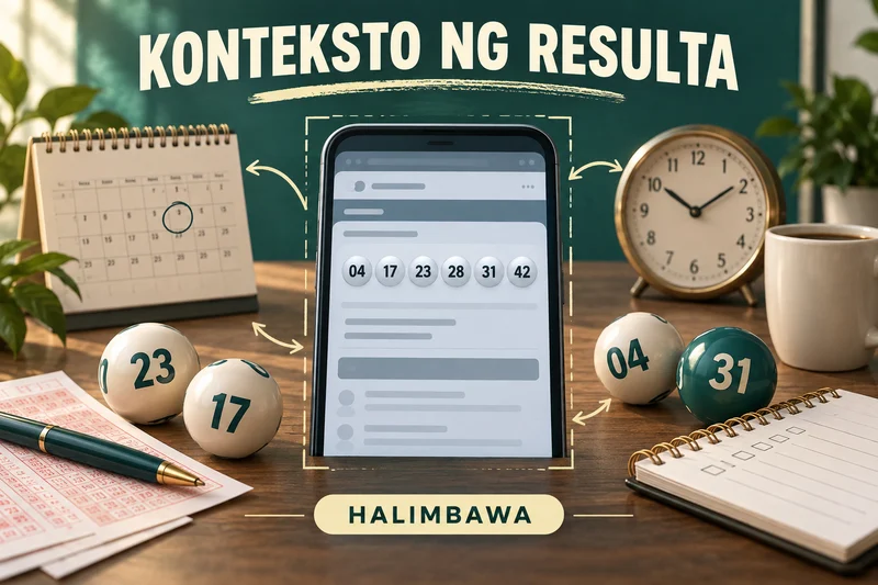 Orihinal na ilustrasyong lottery: Screenshot provenance. Mga halimbawang label, hindi aktuwal na result.